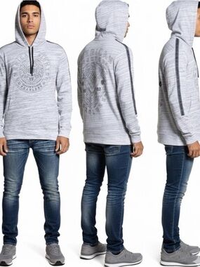 American Fighter Men's X-Small Wayland Hoodie - NWT Gray Space Dye